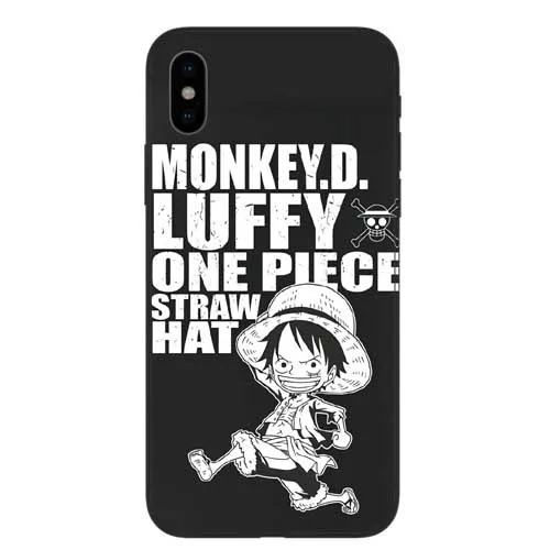 Одна часть чехол для телефона японского аниме Луффи Зоро Coque Apple Iphone 5 6 7 8 Plus S SE X XS XR