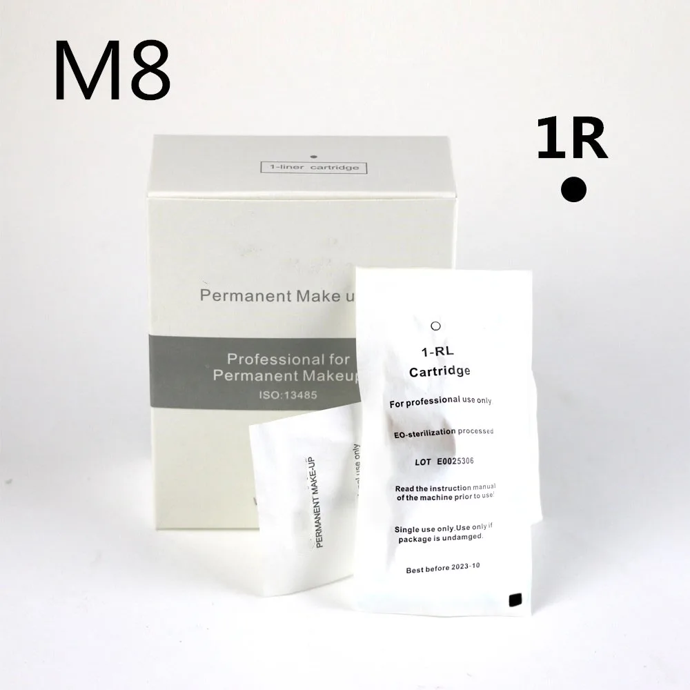 M8 30 шт. 1RL компактная игла для перманентного макияжа искусственной кожи ручка