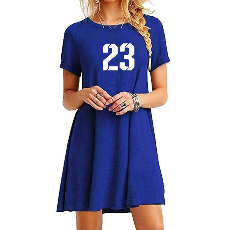 

Women Dresses Summer 2019 New Arrivals Casual Short Sleeved Dress Ladies Loose Beach Dress