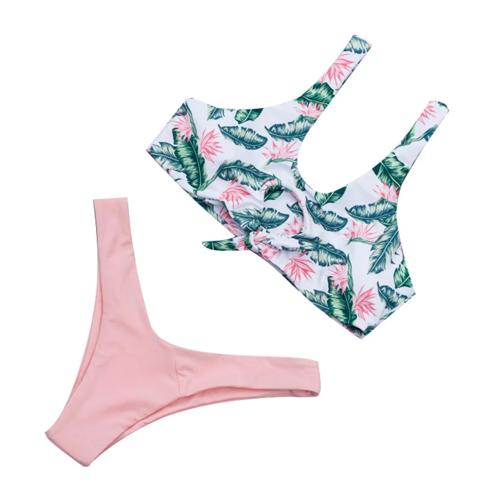 Женский бразильский купальник SAGACE розовый купальник-бикини с принтом в виде