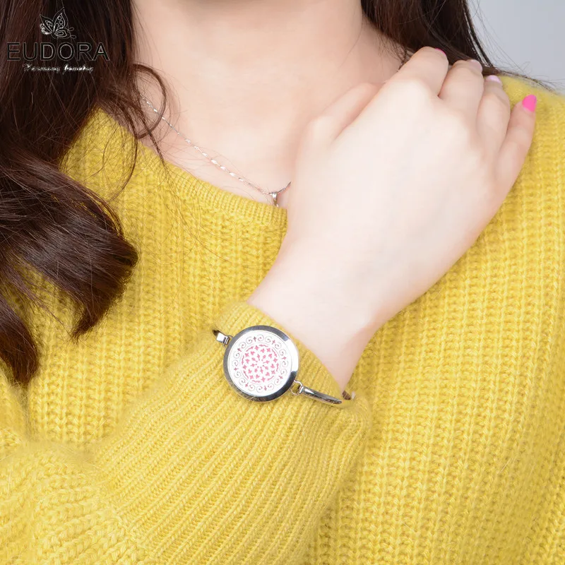 Новинка 2018 Браслет медальон для духов из нержавеющей стали 3 браслета 30 мм