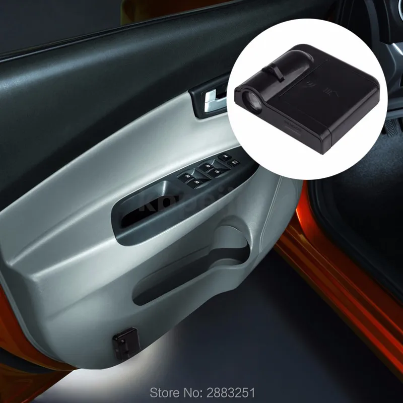 

2pcs Car Styling Car Door Welcome Light Projector Logo Sticker for Skoda octavia fabia yeti rapia superb a Accessories