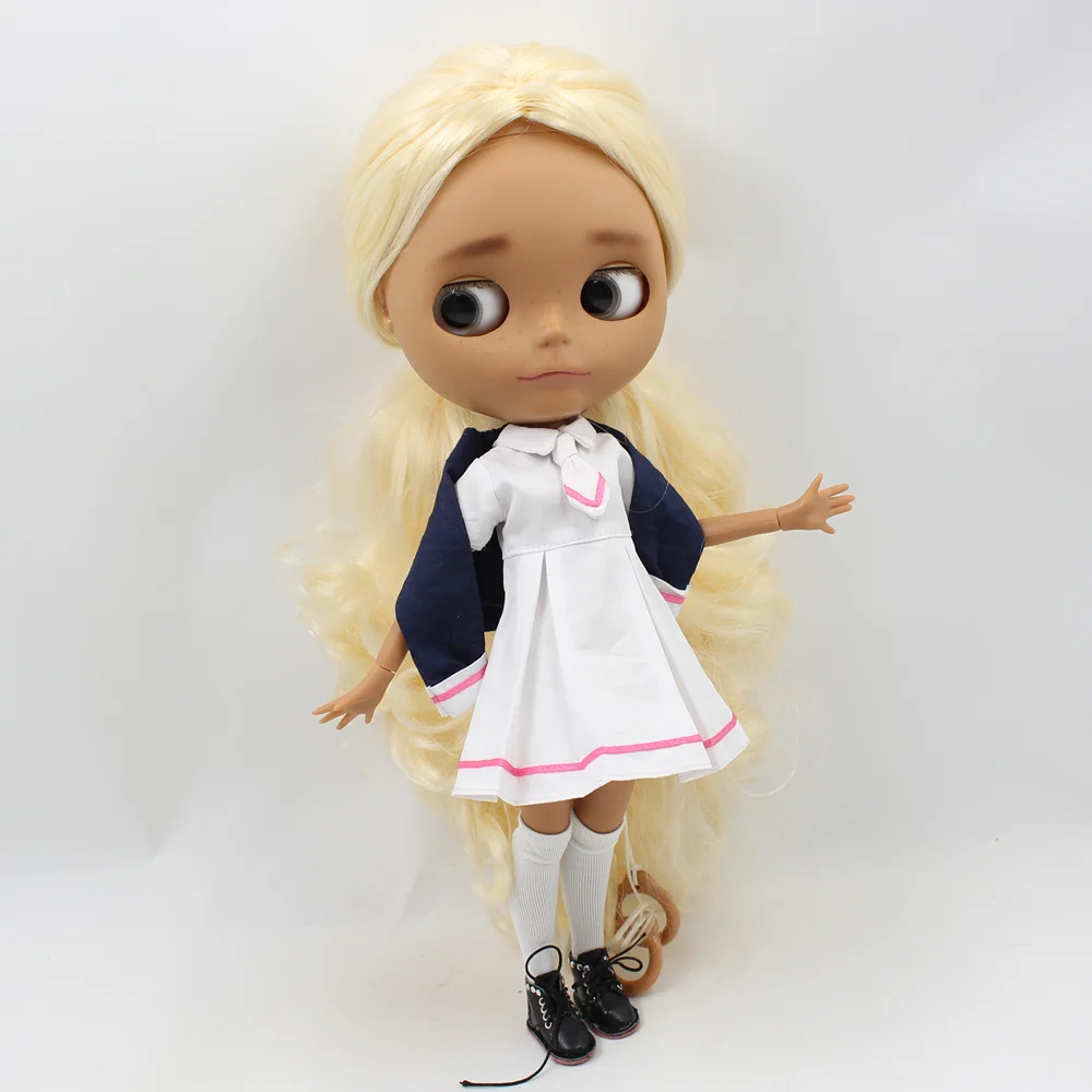 Одежда для кукол DBS ICY Blyth школьная форма сакуры милые костюмы косплея размер 1/6