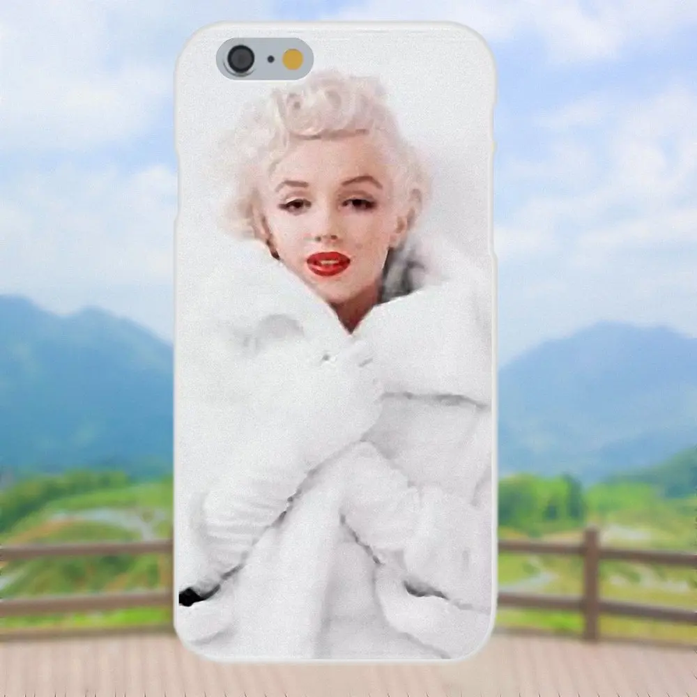 TPU крышка аккумулятора чехол Мэрилин Монро бренд Корпус для Apple IPhone X XS Max XR 4 4S 5 5C 5S