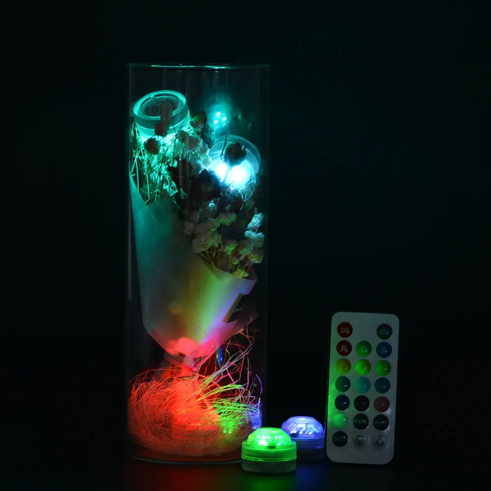 1 шт. твист RGB led погружной светильник floralytes дистанционное управление