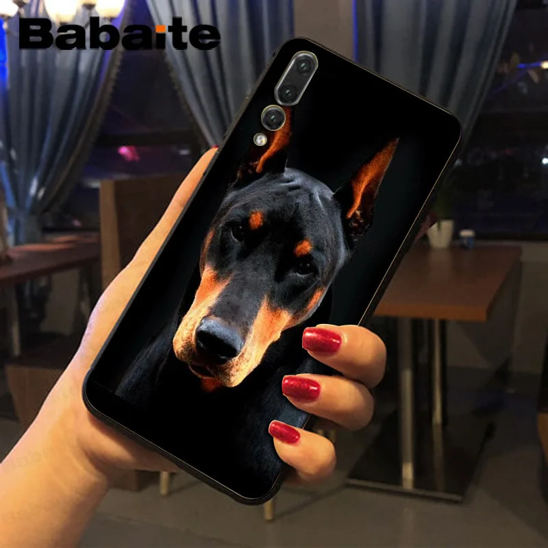 Чехол для телефона Babaite с изображением черной таксы Doberman собаки huawei p20 pro p20lite p9lite