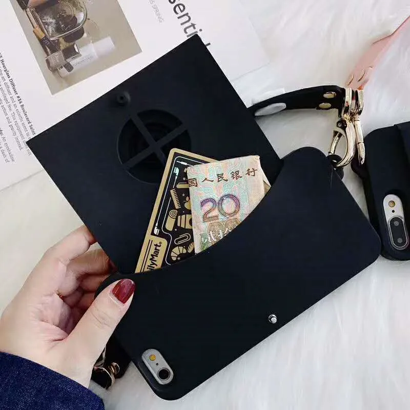 Чехол кошелек с держателем для карт и 3d камерой iPhone 11 Pro Max XR X XS 7 6 6S 8 Plus|Бамперы| |
