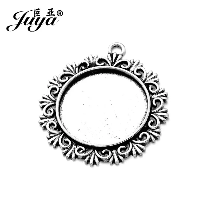 JUYA Fit 30 мм Стеклянная Камея Кабошоны рамка Базовая установка для Diy ювелирных