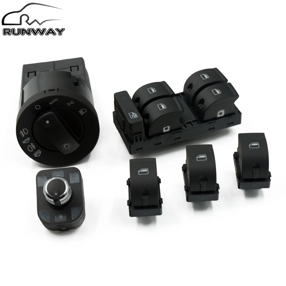 6 шт. Новый переключатель управления зеркалом для AUDI A4 S4 B6 B7 RS4 SEAT Exeo 8E0 959 855 851 8E0941531B