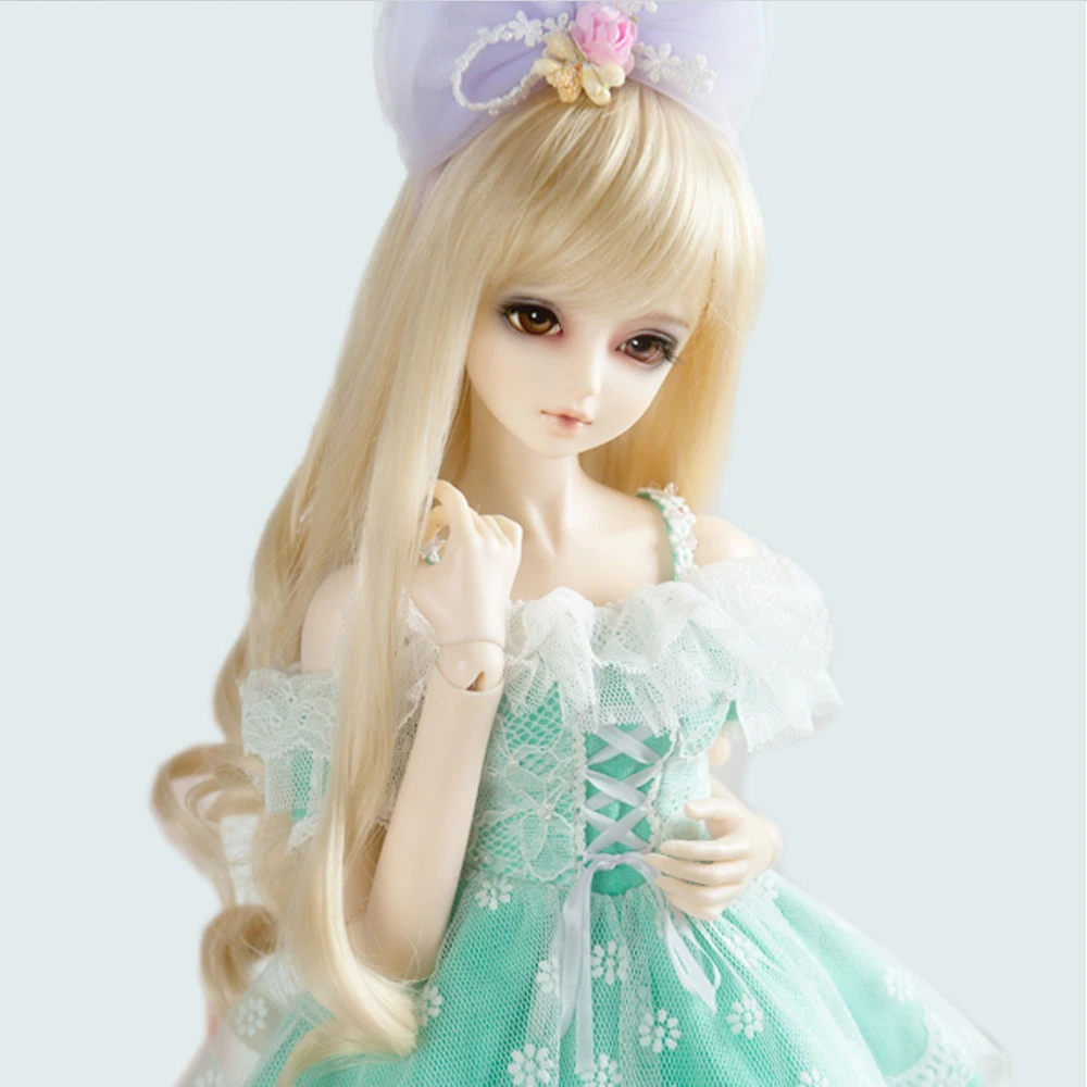 

Fashion doll wigs curly synthetic wig BJD mohair doll wigs size 7-8 inch Long curly doll wig hair accessories for girl