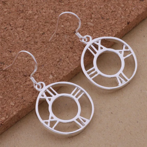 Изящные Ювелирные изделия Круглые висячие серьги винтажные римские с цифрами