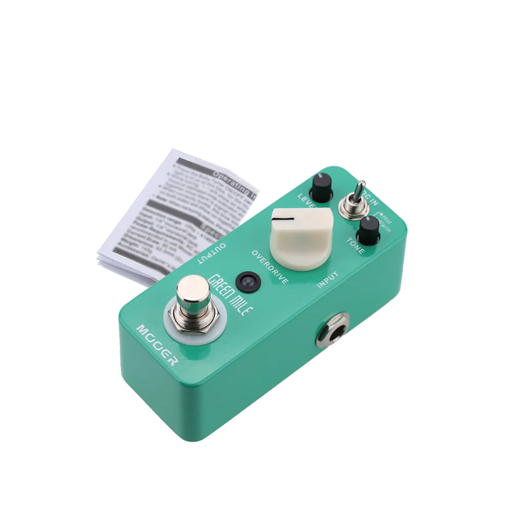 Mooer Green Mile Micro Mini Overdrive педаль эффектов для электрогитары True Bypass