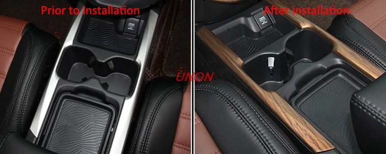 Персиковое дерево зерна держатель стакана воды крышка отделка Подходит для Honda CR-V Стайлинг украшения интерьера аксессуары