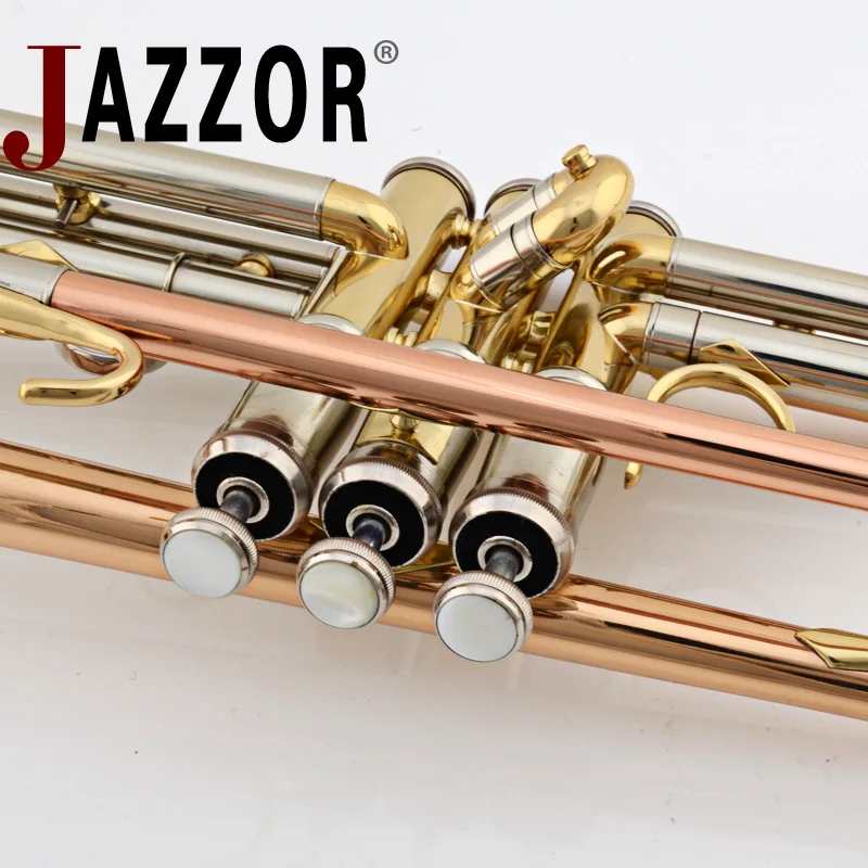 Плоская труба JAZZOR JBTR-410 B золотой лак фосфор и медь ветровые инструменты | Спорт