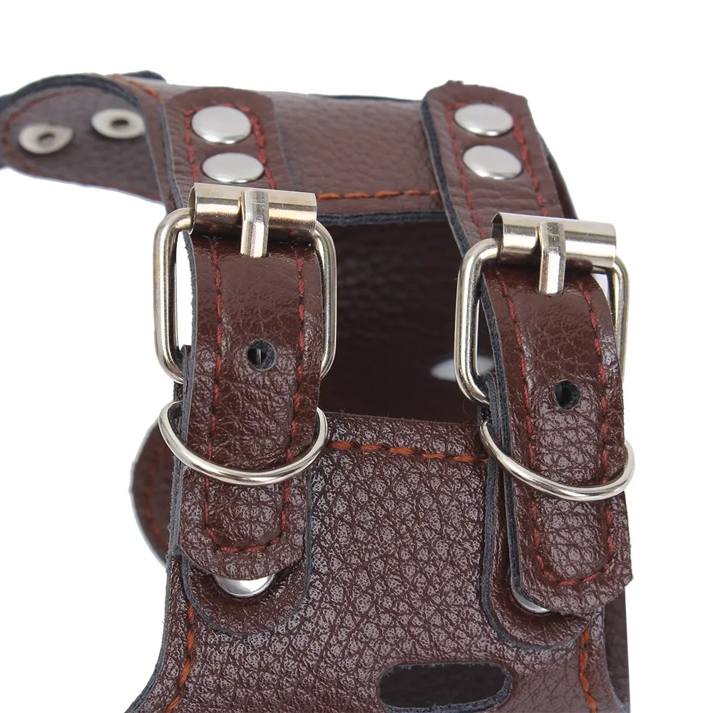 Из искусственной кожи анти учебный собачий ошейник &quotантилай&quot намордник