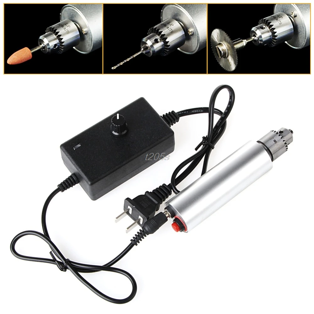 DC 3V-24V Мини электрическая ручная дрель роторный инструмент DIY 385 мотор w/ 24V