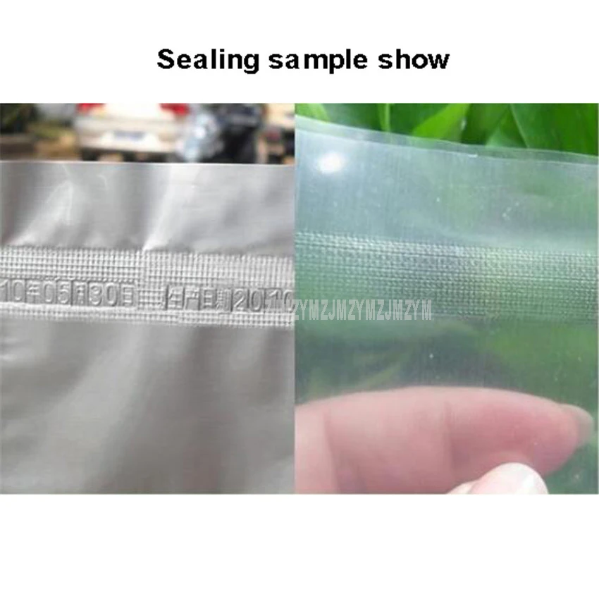 

12mm Width Vertical Style Plastic Sealer Semi-auto Sealing Machine Automatic Continuous Plastic Food Bag Sealer 0-12m/min 220V