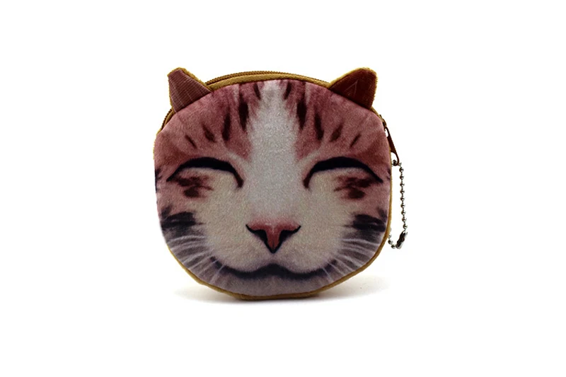 11 BLEVOLO Мультяшные животные принты Кошельки для монет 3D Meow звезда кошельки унисекс Щенок Плюшевые молнии маленький кошелек сумки для монет милый нулевой кошелек - Цвет: 11