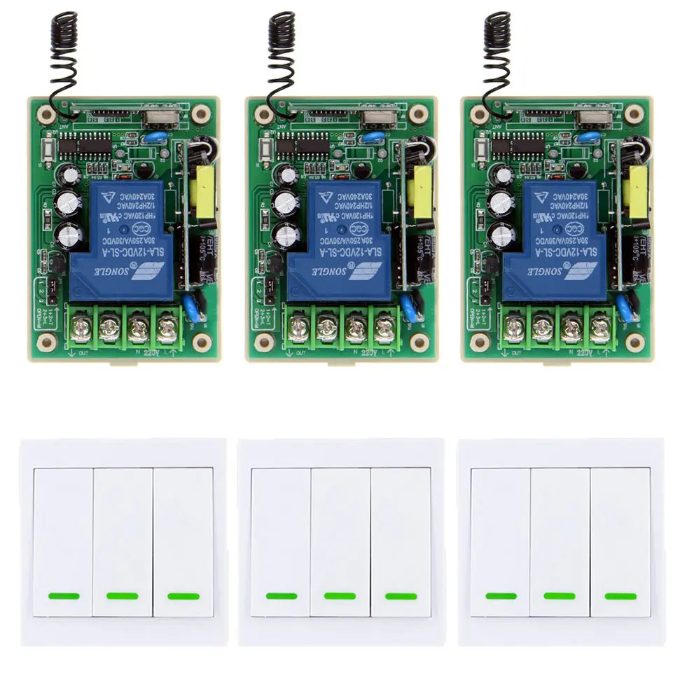 Беспроводной пульт дистанционного управления 85 265 в 110 В 220 30 А|wall transmitter|220v wireless