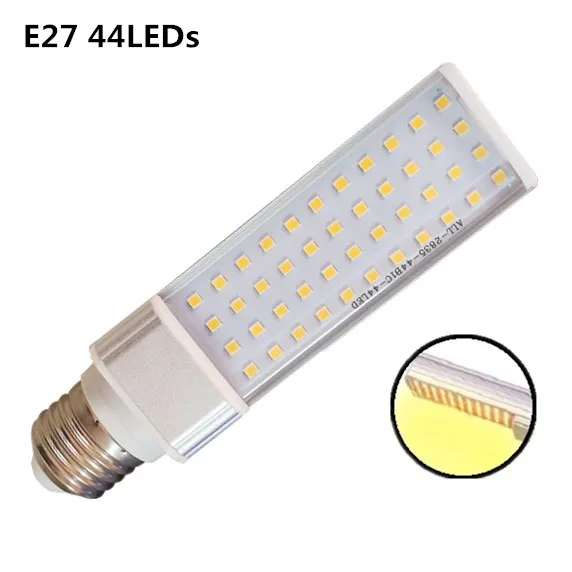 Only Bulb E27 44LED Светодиодный светильник для выращивания растений, солнечный свет, полный спектр, 45 Вт, 50 Вт, 60 Вт, E27, с двойной головкой, гибкая лампа для теплицы, цветок, Фито, лампа EU/US - Испускаемый цвет: Only Bulb E27 44LED