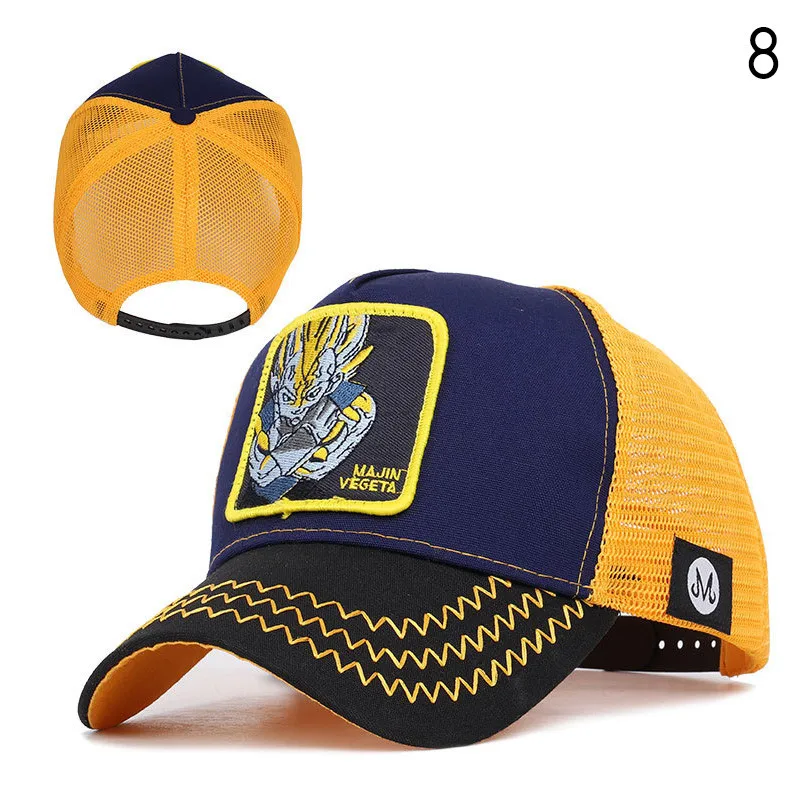 8 Dragon Ball Goku бейсбольная кепка s для мужчин и женщин Snapback Хип-Хоп Кепка летняя Bone gorra hombre Регулируемая Кепка для водителя грузовика сетчатая Кепка для папы CZX7 - Цвет: 8