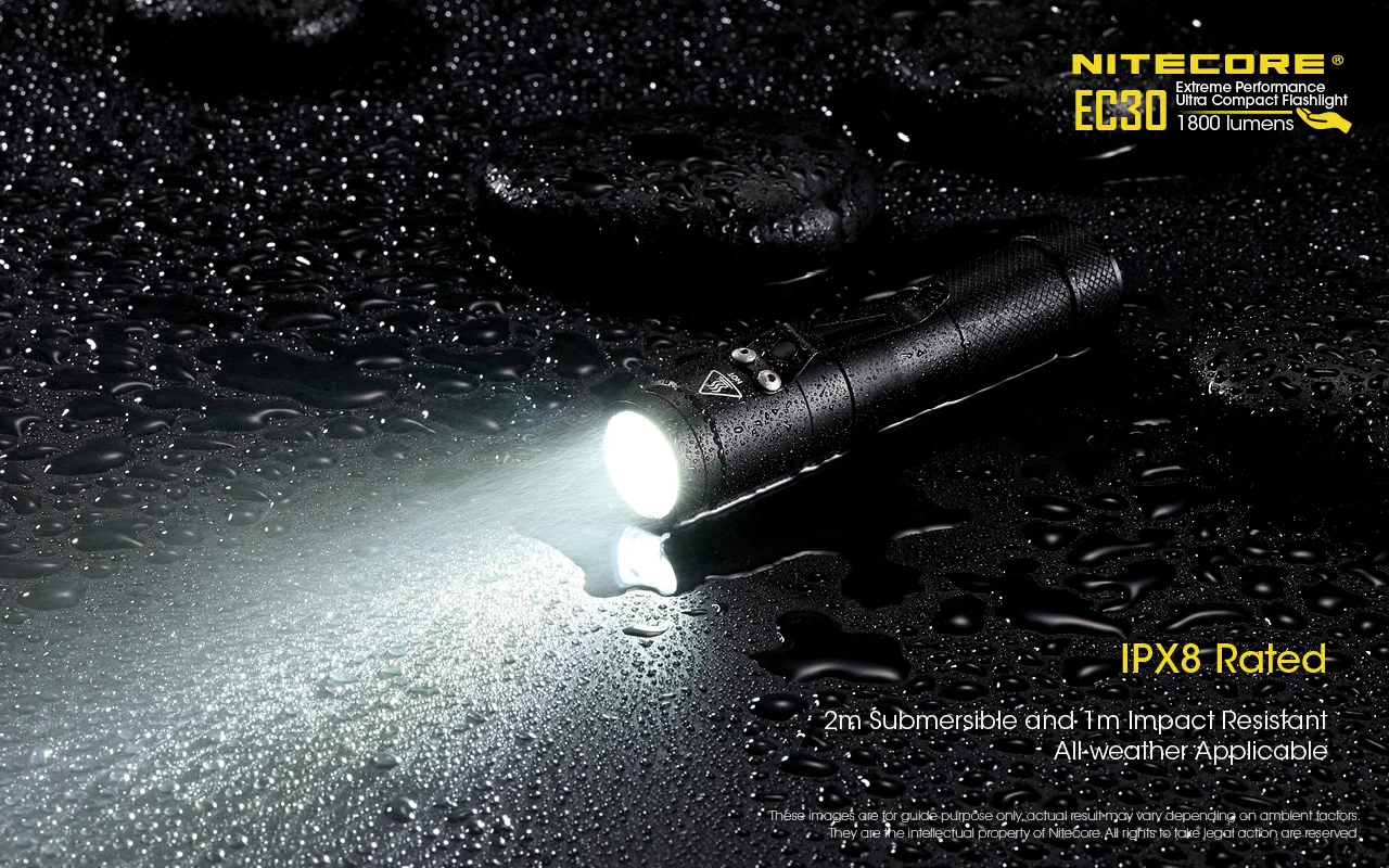 NITECORE EC30 фонарик 1800лм CREE XHP35 HD светодиодный EDC для наружного кемпинга портативный фонарь Магнитный фонарик