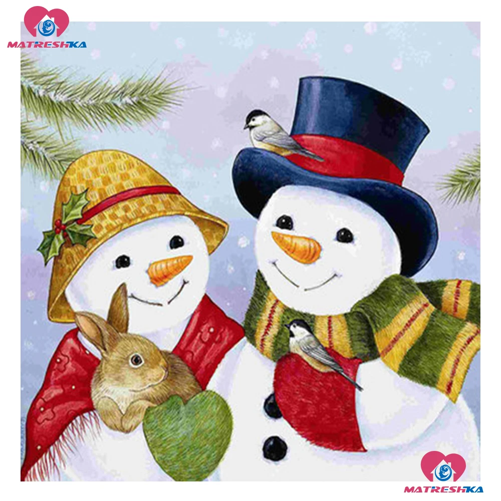 Алмазная картина kerstkaarten 5D сделай сам полный квадратный круглый камень бусина
