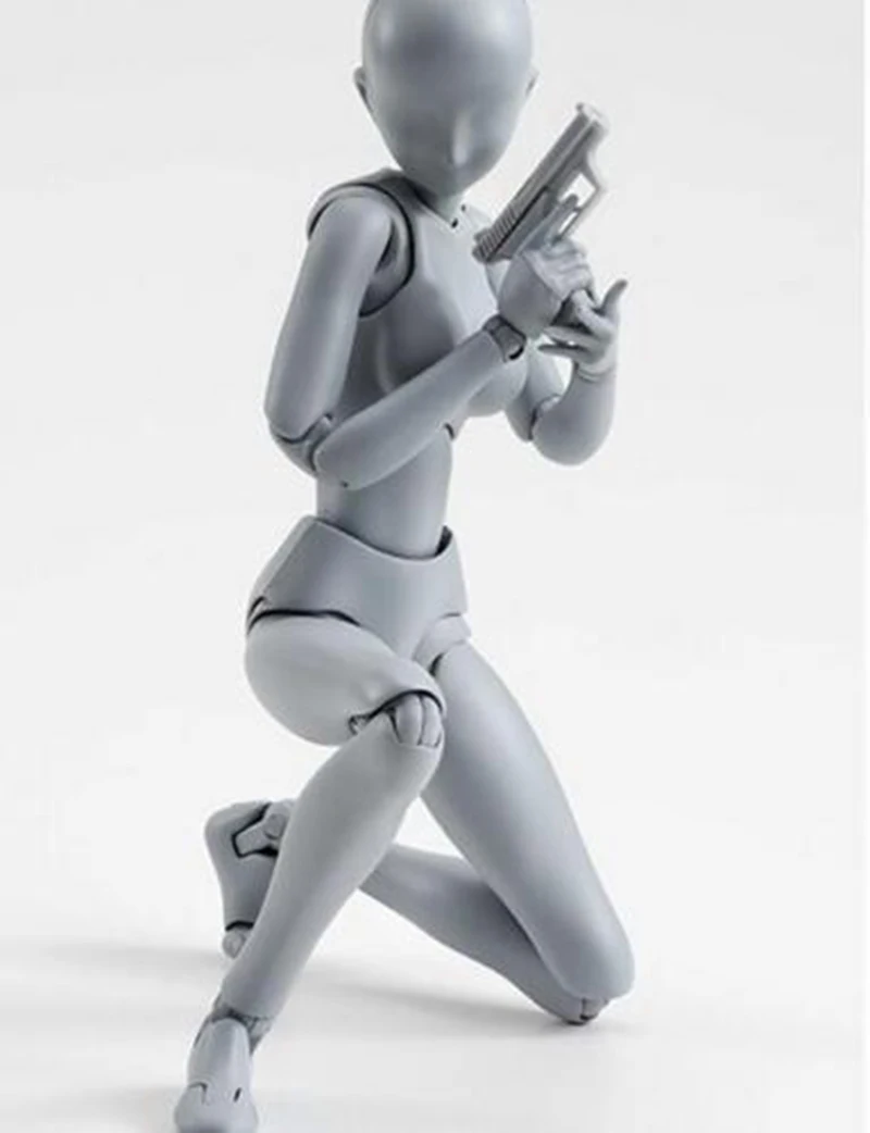 BODY KUN/Боди CHAN BODY-chan body-kun серый цвет Ver. Черная ПВХ фигурка Коллекционная модель игрушки