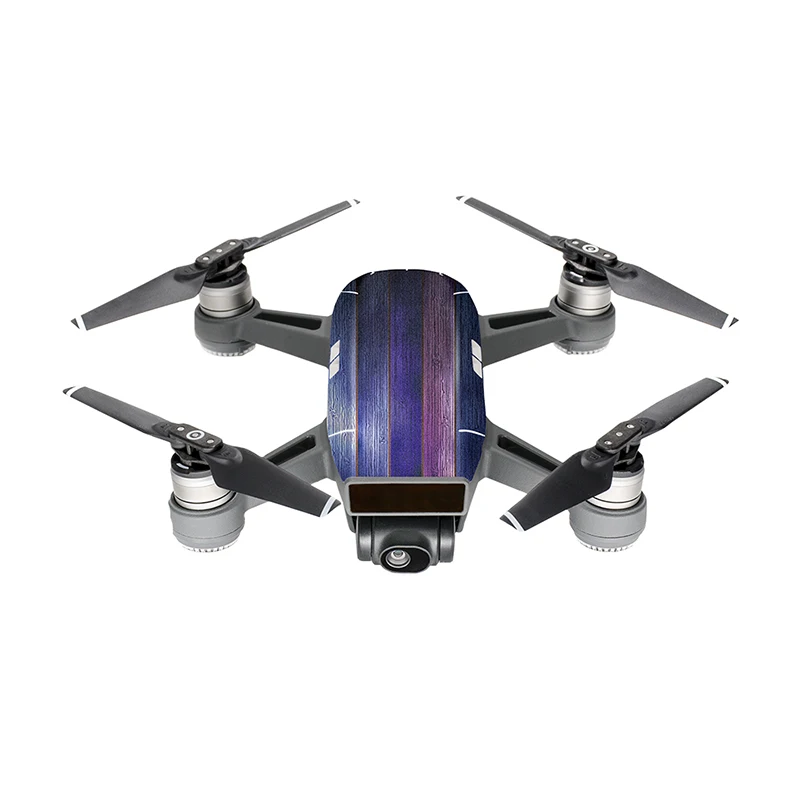 Pgytech новые ПВХ Водонепроницаемый наклейки Наклейка кожи Protector для DJI Spark Drone аксессуары тела W4/TR - Цвет: W4