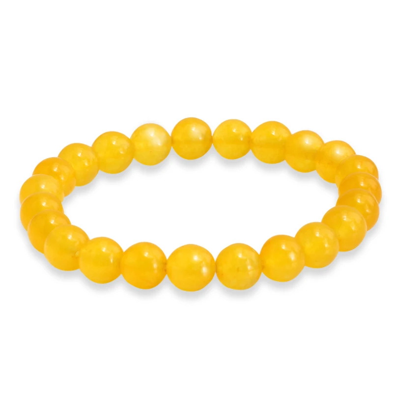 yellow Natural Stone 8 мм натуральный камень желтый бисер женские браслеты для женщин модные подвески эластичный Круглый браслет из бисера мужские Ювелирные изделия Подарки - Окраска металла: yellow Natural Stone
