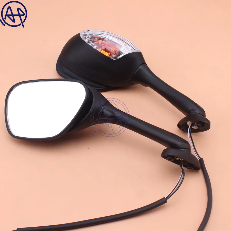 Smoke Clear Lens Motorcycle LED Turn Signal Light Rear View Side Mirror For Suzuki GSXR600 GSXR750 SV1000/SV1000S GSX-R 1000 | Автомобили