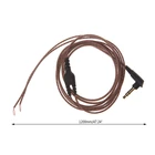 Новый горячий 3,5 мм OFC ядро 3-полюсный разъем для наушников аудио кабель DIY наушники техническое обслуживание провода для наушников