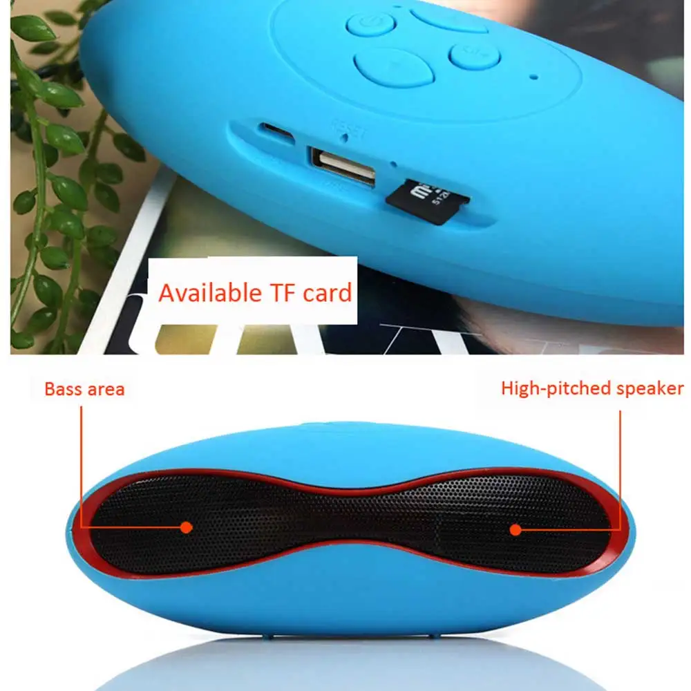 Мини регби Bluetooth беспроводные колонки портативный сабвуфер Спорт на открытом