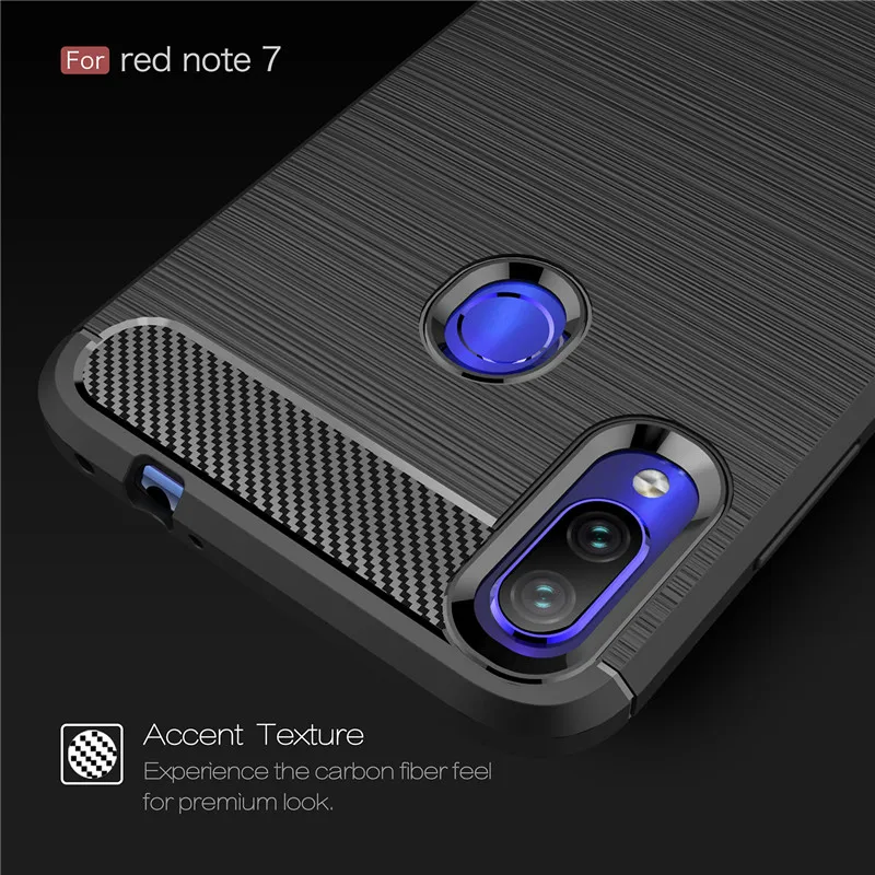 Чехол для Xiaomi Redmi Note 7 6 5 Pro 6A 5A силиконовая задняя крышка из углеродного волокна