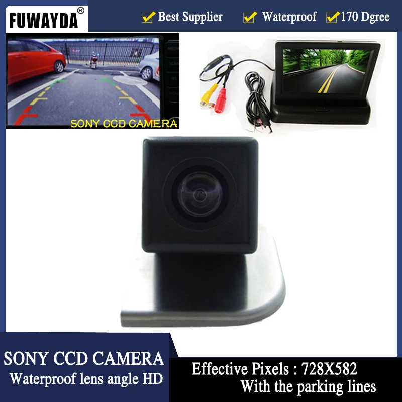 

FUWAYDA HD Video Auto Parking 4.3" Foldable Monitor+ LED Reverse SONY CCD Car Camera for Ford 2012 Focus Hatchback / Sedan