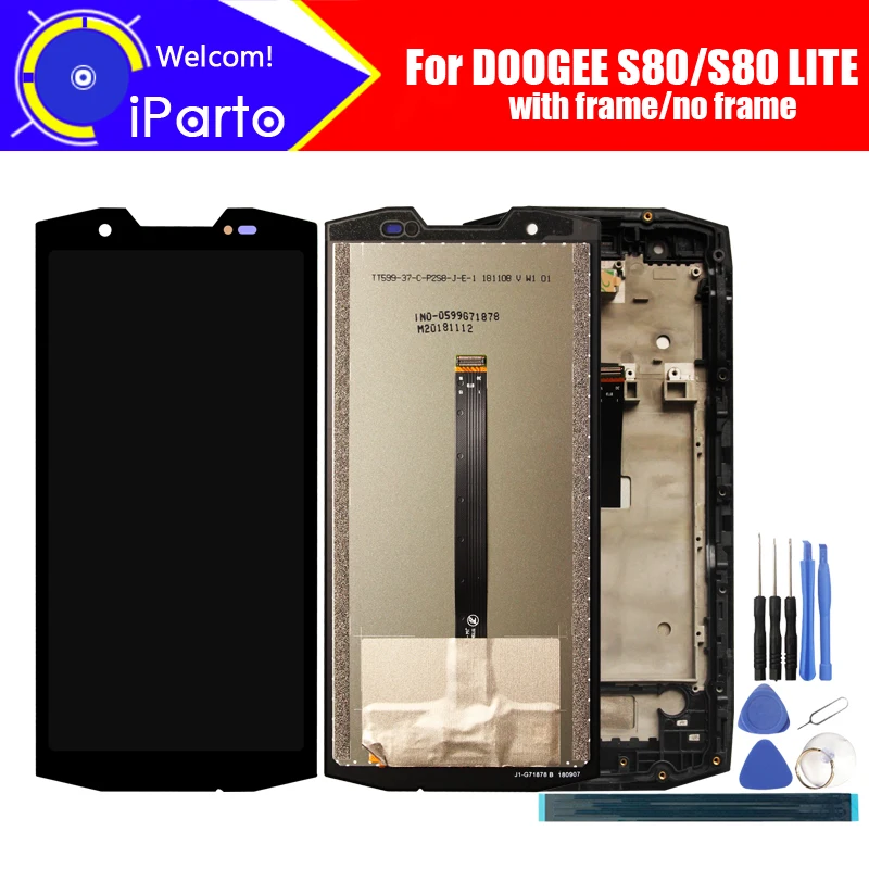5 99 дюймовый ЖК дисплей DOOGEE S80 + кодирующий преобразователь сенсорного экрана в