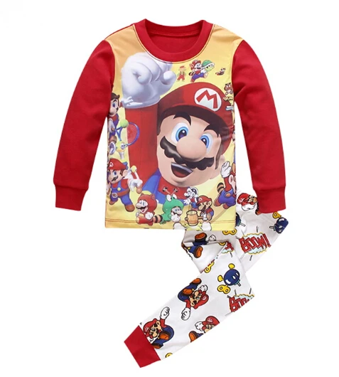 color at picture Новые пижамные комплекты для мальчиков и девочек vetement enfant fille детские рождественские пижамы Детская Хлопковая одежда для сна рождественские пижамы для детей - Цвет: color at picture