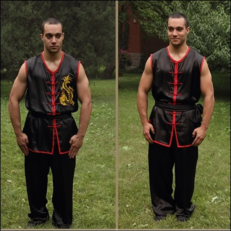 Одежда Wushu костюм китайского дракона шаолин монах форма для кунгфу TA408 |