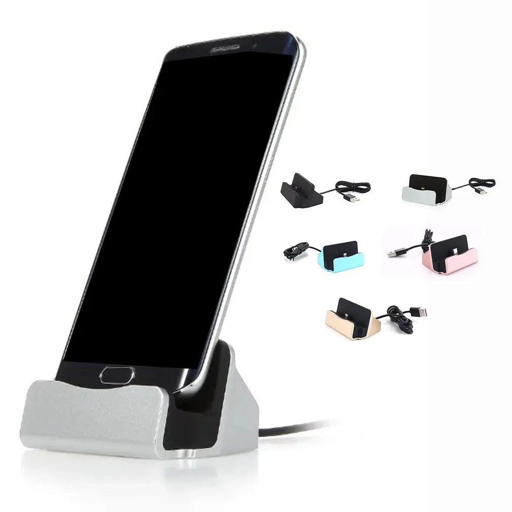 Portable Size Charging Base Dock Station Cable Sync Cradle Charger For Android Type C Samsung Stand Holder | Электроника
