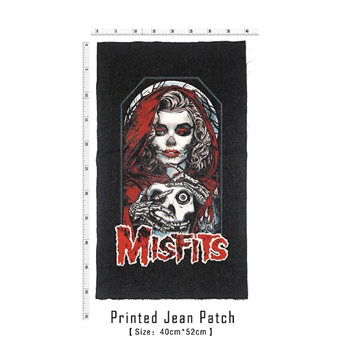 Bloodhoof Store Misfits рок-н-ролл дэт Тяжелый жесткий панк стиль патч дизайн джинсы мужские куртки и пальто - Цвет: patch 14