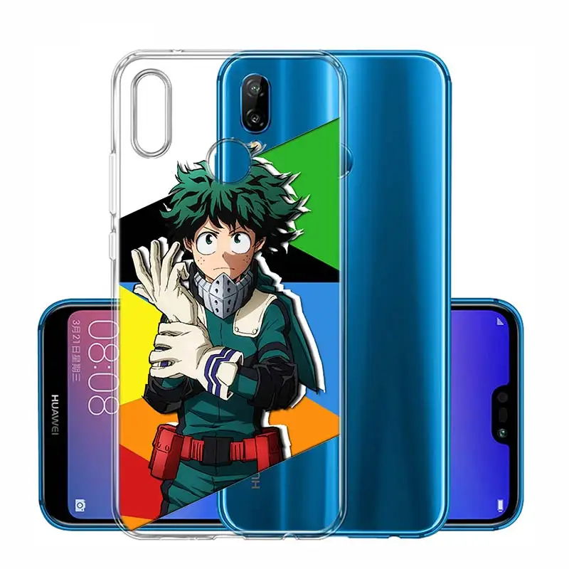 02 Чехол с аниме для huawei P Smart Nova 3i P8 P9 mini P10 P20 P30 lite Pro, мягкий силиконовый чехол, горячая Распродажа, My Hero Academy - Цвет: 02