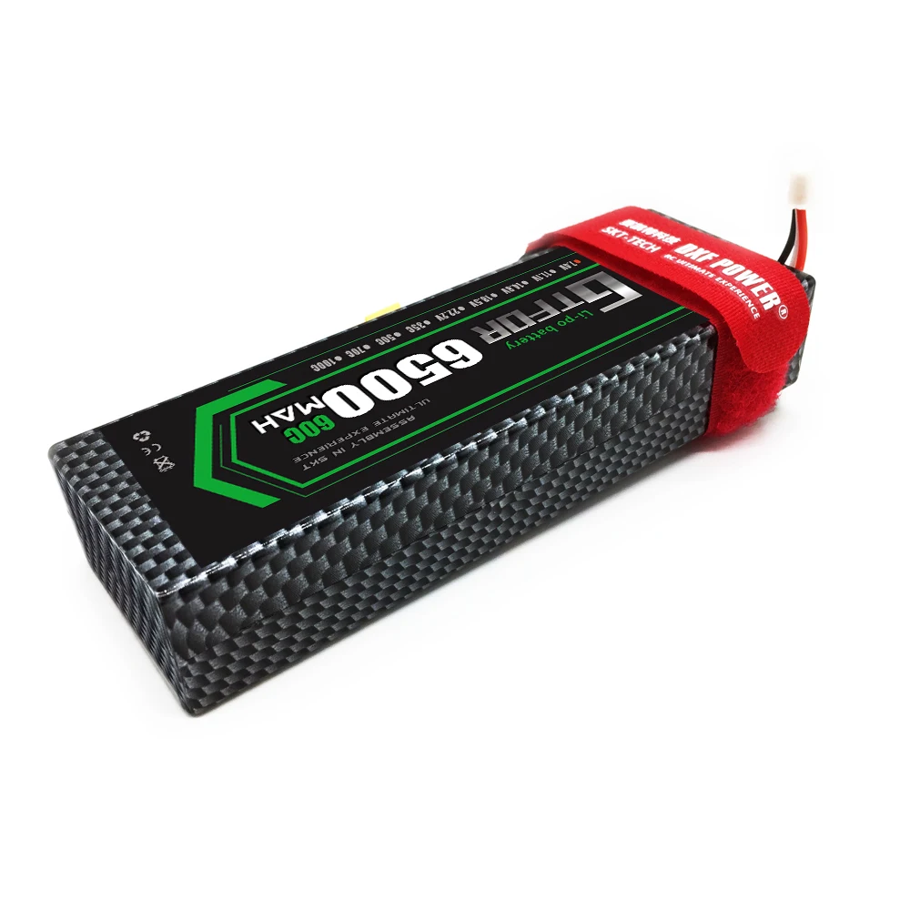 Жесткий чехол GTFDR 2 RC battery Lipo 7 4 V 6500mah 60C Max 120C 2S1P Battery для 1/10 TRX Stampede Car Truck|Детали и