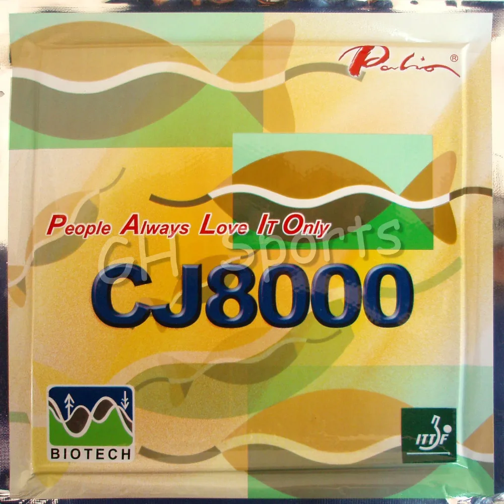 

Palio official long term CJ8000 39-41 table tennis rubber BIOTECH technilogy fast attack loop little sticky table tennis racket