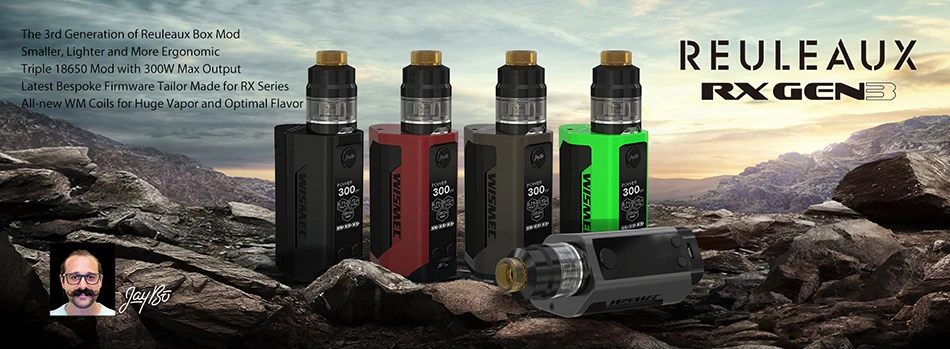 [США/Франция] Wismec Reuleaux RX GEN3 TC Mod Box 300 Вт Выход питание от 18650 батареи VW/TC-Ni/TC-Ti/TC-SS/TCR режим Vape Box Mod