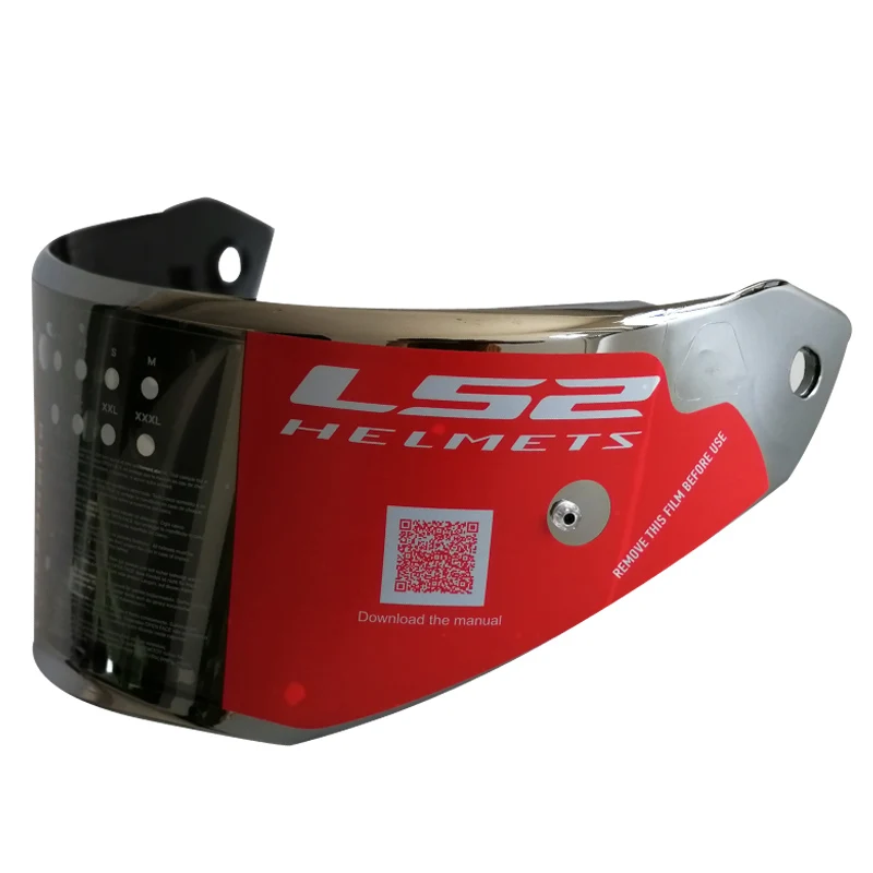 LS2 METRO шлем козырек подходит для LS2 FF324 откидной шлем модель прозрачная линза без отверстий pinlock не подходит METRO EVO - Цвет: FF324 chorme