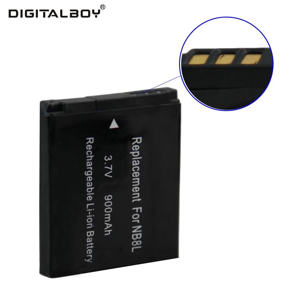 Digitalboy 3 7 В 100 мАч 1 шт. NB-8L NB 8L NB8L Перезаряжаемые Камера Батарея для Canon PowerShot a3100 A3200