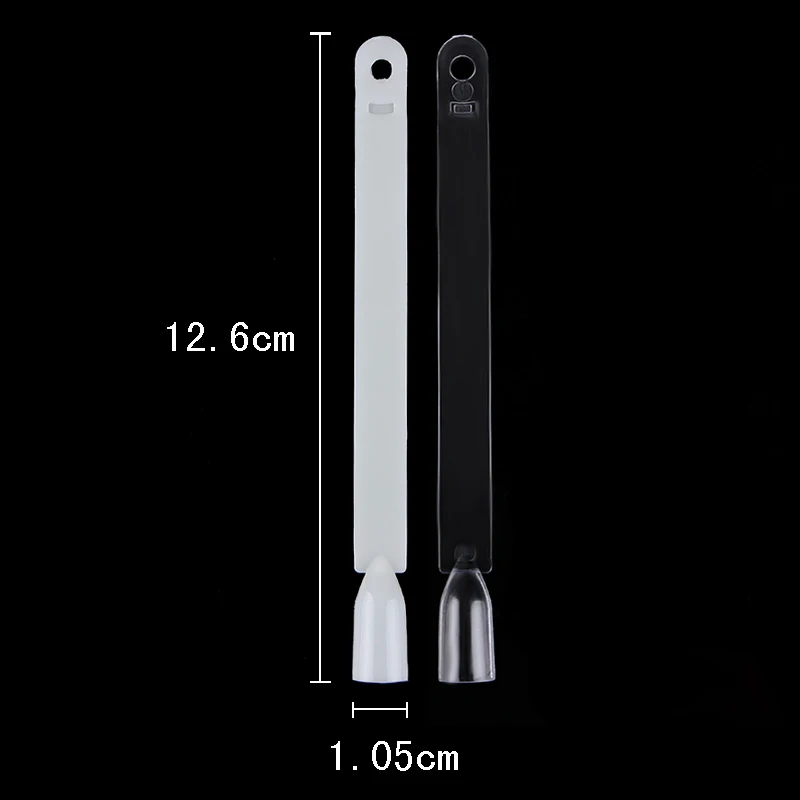 50 шт. цветные накладные ногти в форме веера прозрачный белый дисплей инструменты