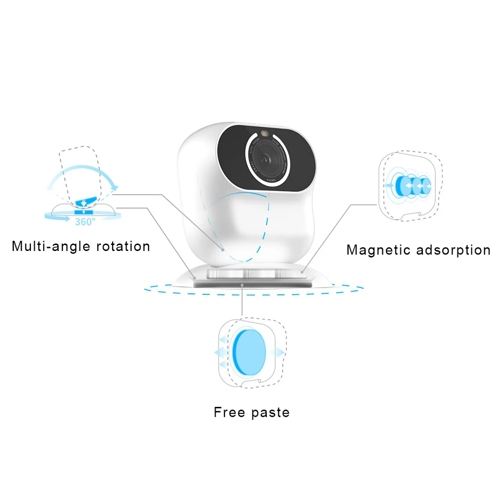 Xiaomi Xiaomo AI Камера F2.2 свободный угол съемки Cam Магнитная Адсорбция интеллигентая