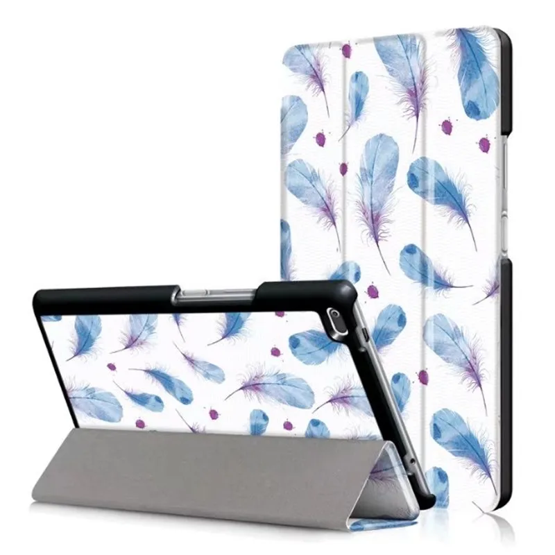 lan se yu mao Чехол для lenovo Tab 4 8, TB-8504x кожаный чехол smart Cover для lenovo TAB 4 8 TB-8504F TB-8504N TB-8504 чехол для планшета откидная крышка - Цвет: lan se yu mao
