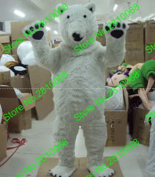 Высокое качество EVA Материал шлем костюм полярного медведя для прогулок в